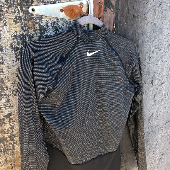 Nike Pro Warm Black Long Sleeve Drifit Running Top - Picture 11 of 11